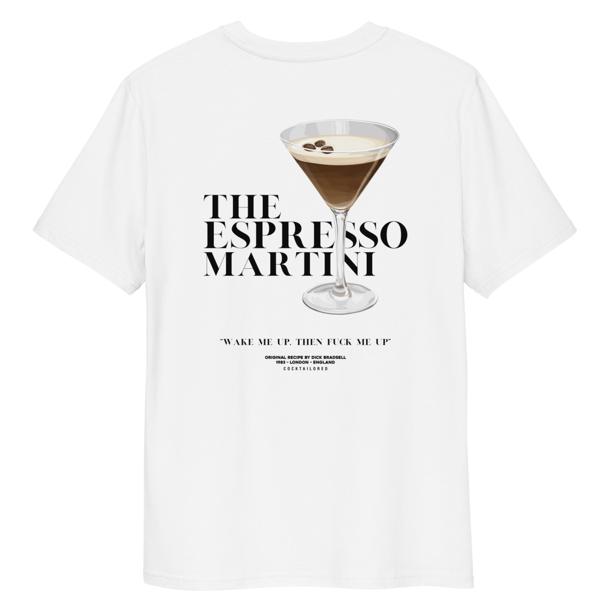 Espresso Martini Organic T-Shirt - Embrace Cocktail History in Style ...