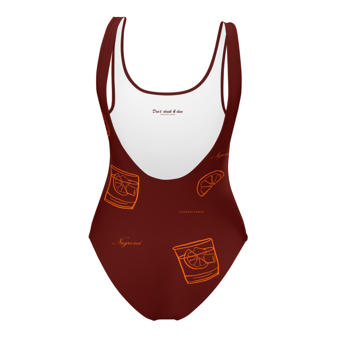 The Negroni "Cocktail" Swimsuit - XS - Cocktailored