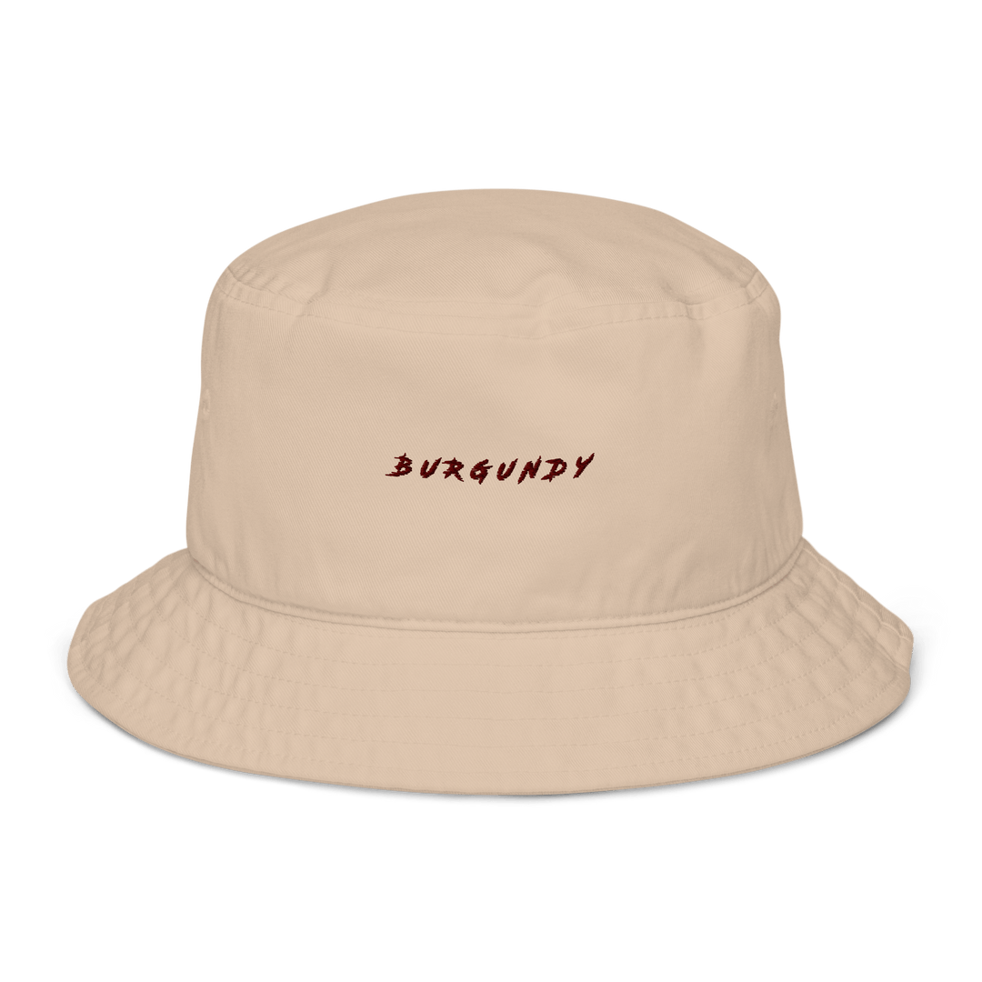 The Burgundy Organic bucket hat - Stone - Cocktailored