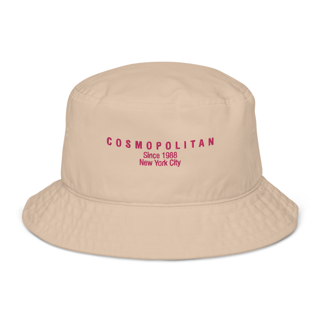 The Cosmopolitan 1988 Organic bucket hat - Stone - Cocktailored