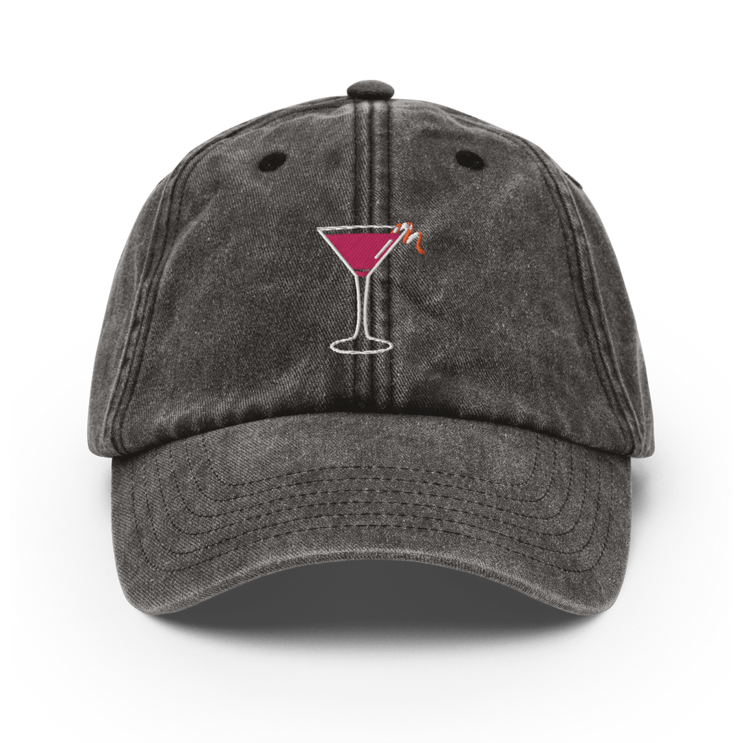 The Cosmopolitan Glass Vintage Hat - Vintage Black - Cocktailored