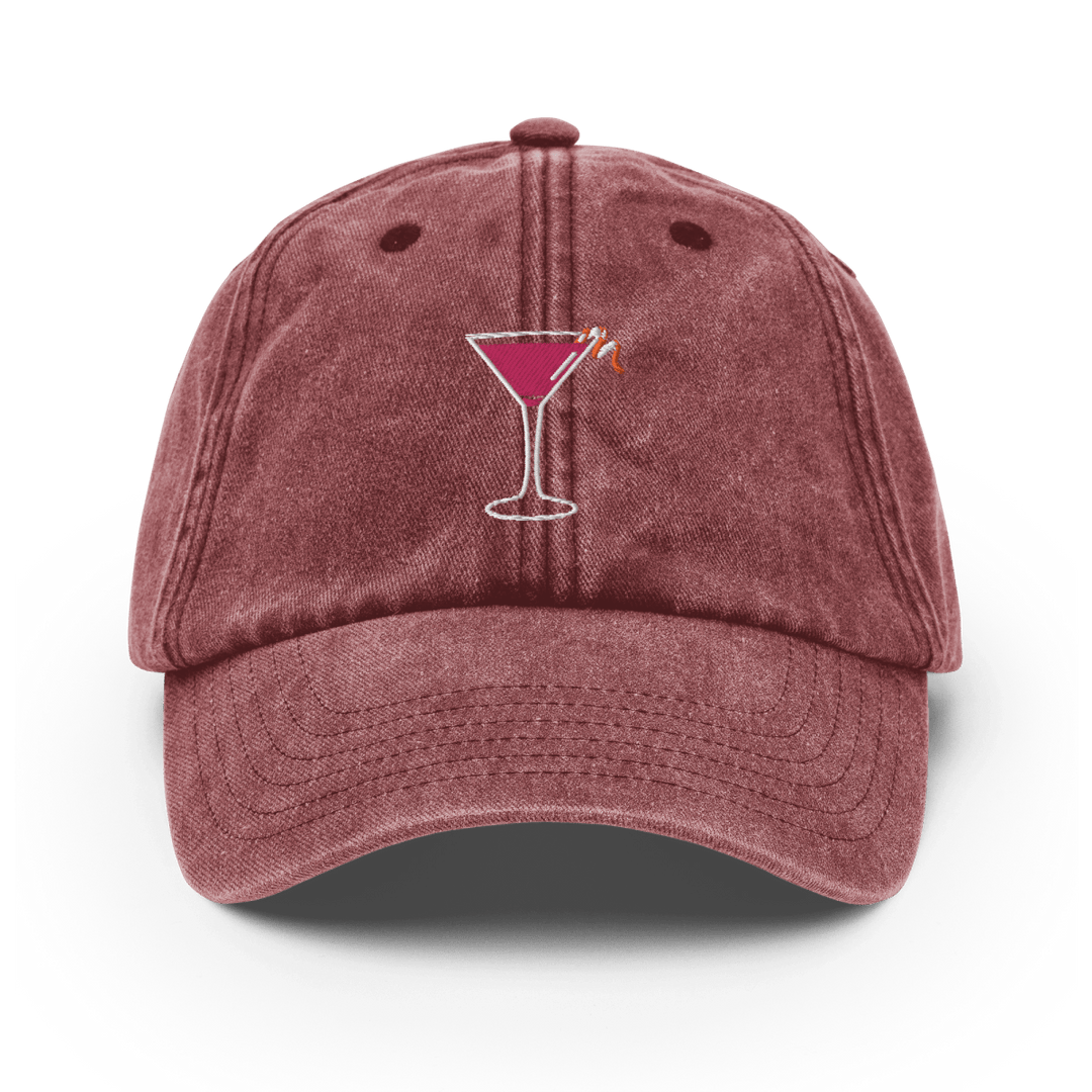 The Cosmopolitan Glass Vintage Hat - Vintage Red - Cocktailored
