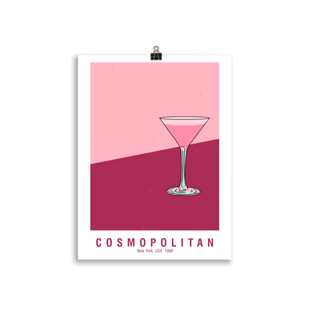The Cosmopolitan Poster - 30x40 cm - Cocktailored