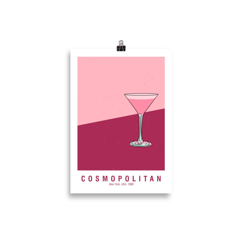 The Cosmopolitan Poster - 21x30 cm - Cocktailored