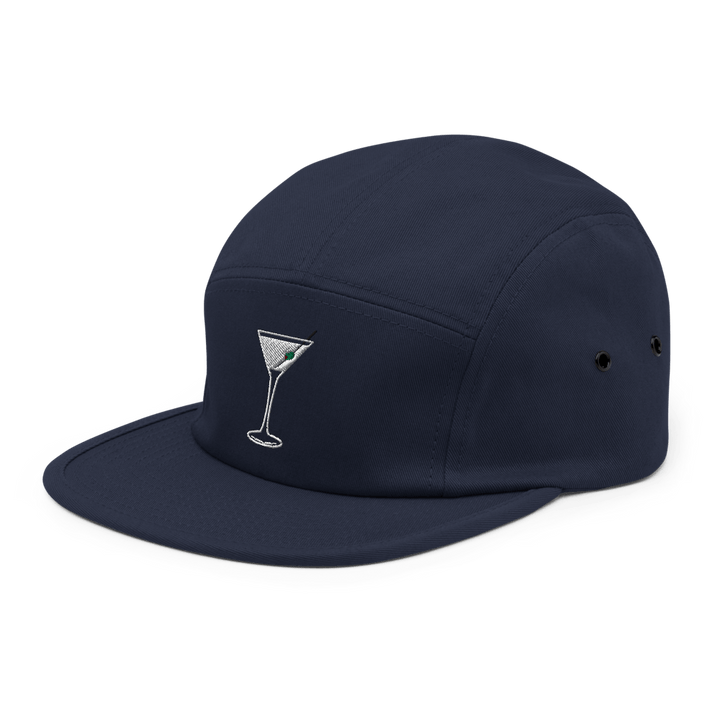 The Dry Martini Glass Hipster Hat - Navy - Cocktailored