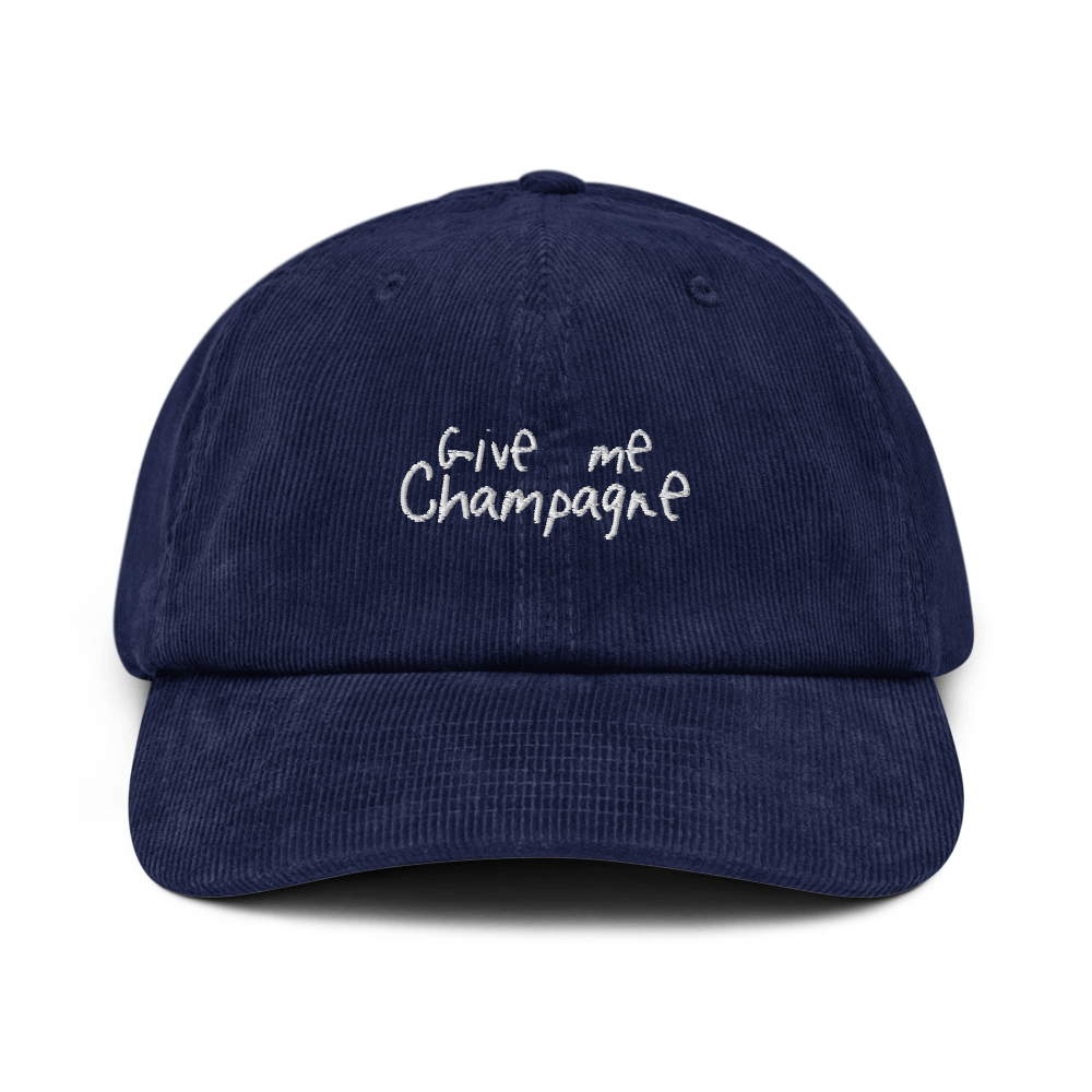 The Give Me Champagne Corduroy hat - Oxford Navy - Cocktailored