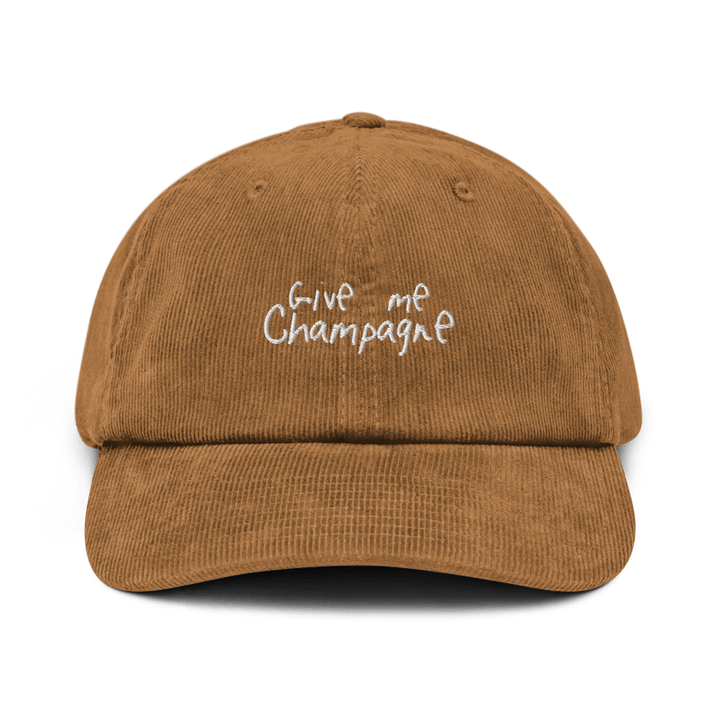 The Give Me Champagne Corduroy hat - Camel - Cocktailored