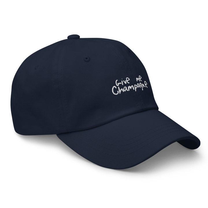 The Give Me Champagne Dad hat - Navy - Cocktailored