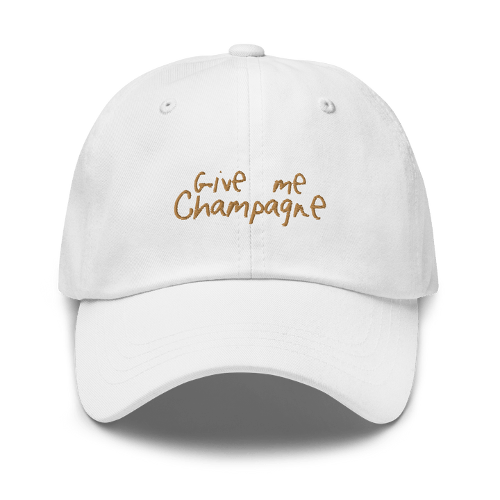 The Give Me Champagne Dad hat - White - Cocktailored