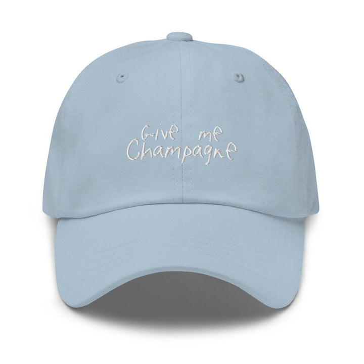 The Give Me Champagne Dad hat - Light Blue - Cocktailored