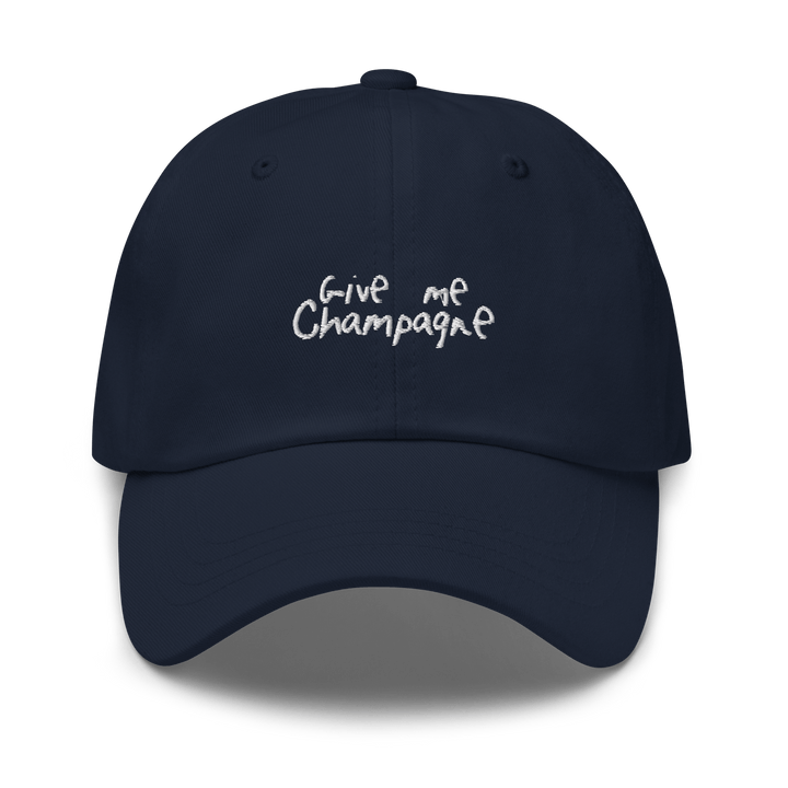 The Give Me Champagne Dad hat - Navy - Cocktailored