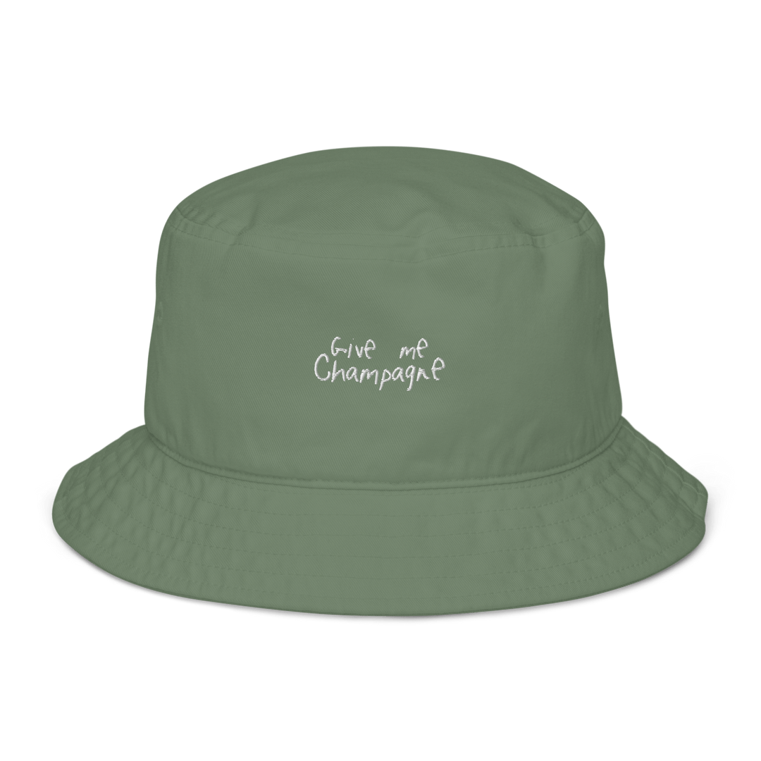 The Give me Champagne Organic bucket hat - Dill - Cocktailored