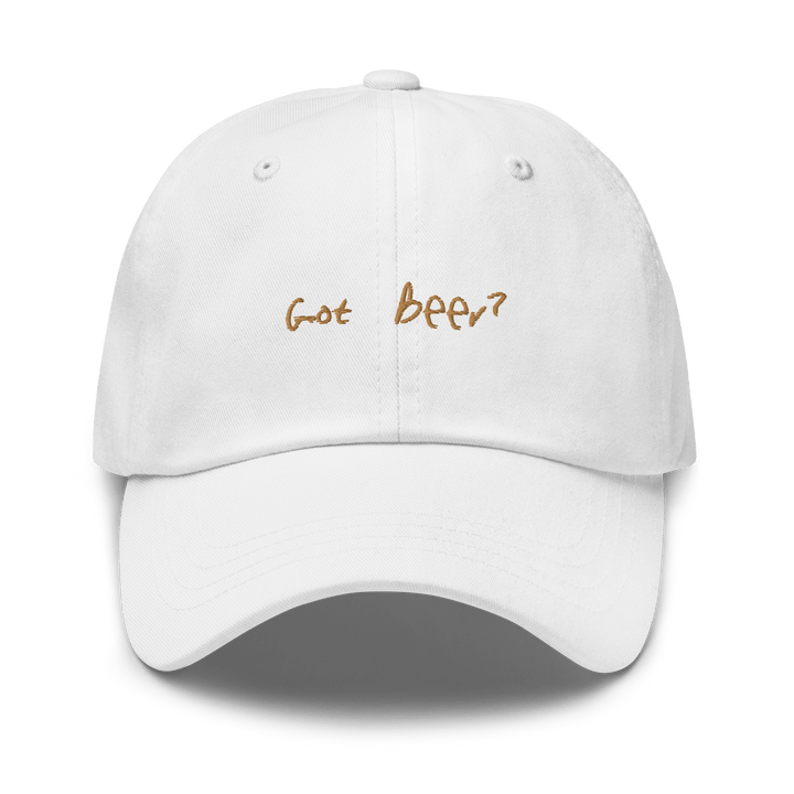 The Got Beer? Dad hat - White - Cocktailored