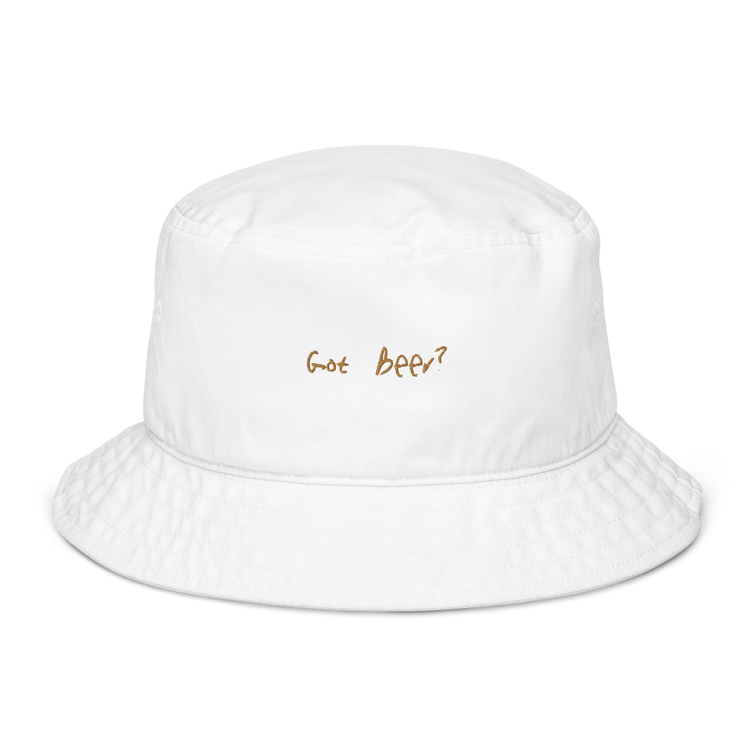 The Got Beer? Organic bucket hat - Bio White - Cocktailored