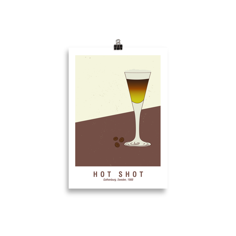 The Hot Shot Poster - 21x30 cm - Cocktailored