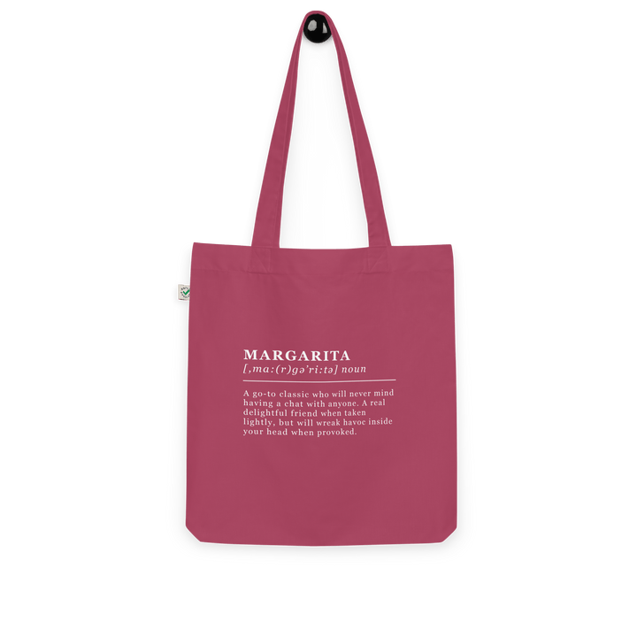 The Margarita Organic tote bag - Berry - Cocktailored
