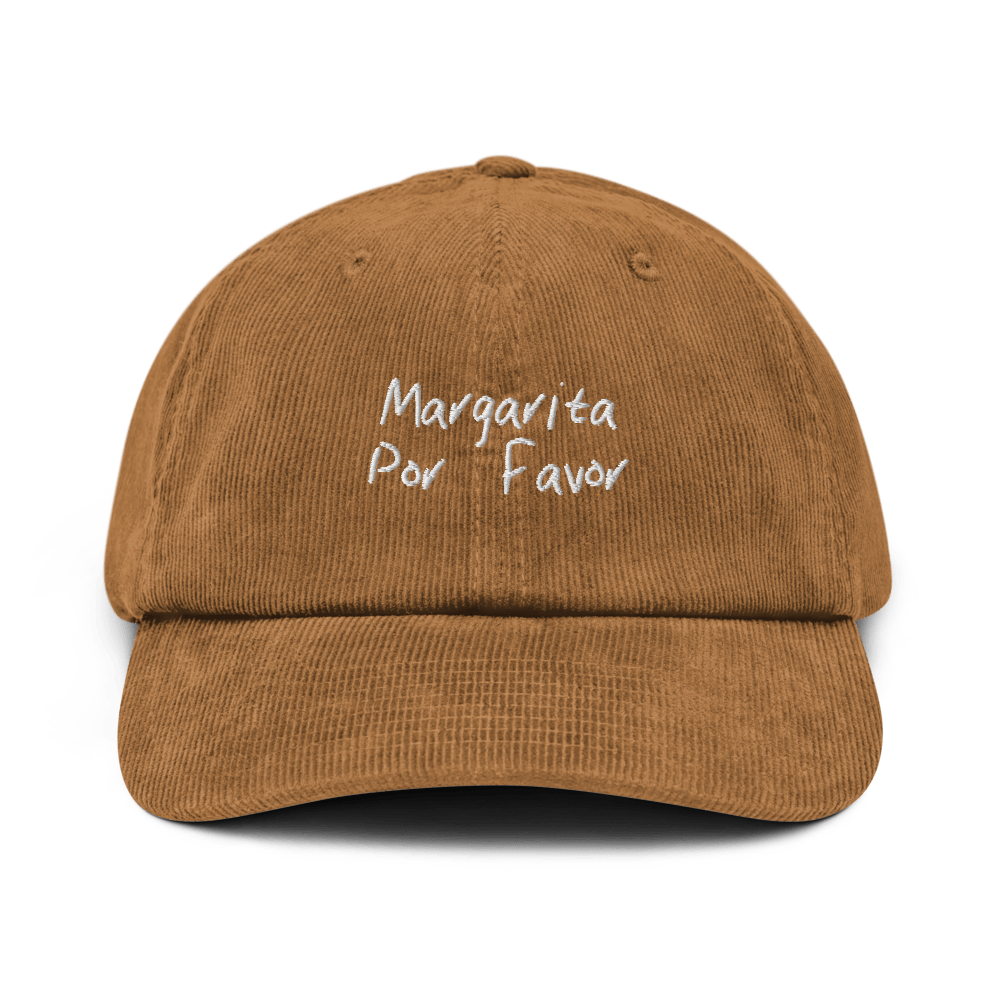 The Margarita Por Favor Corduroy hat - Camel - Cocktailored