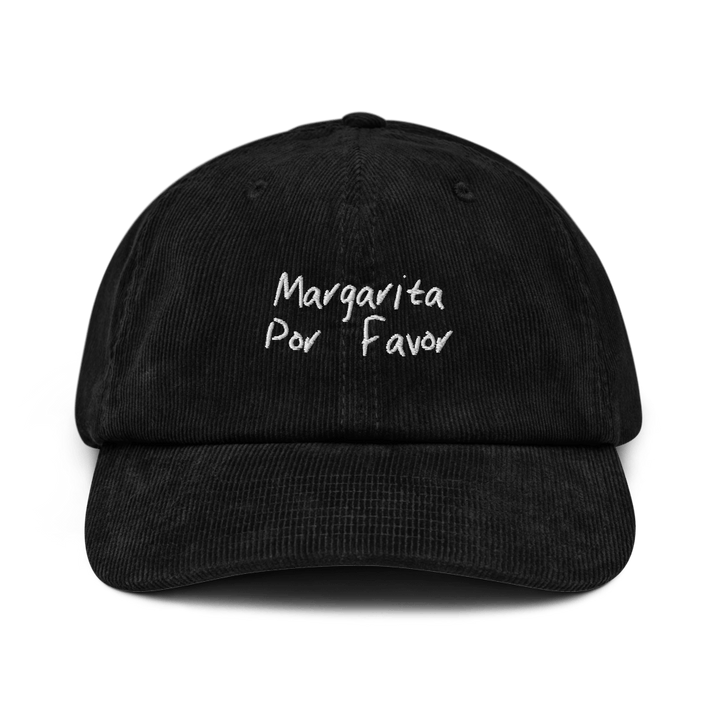 The Margarita Por Favor Corduroy hat - Black - Cocktailored