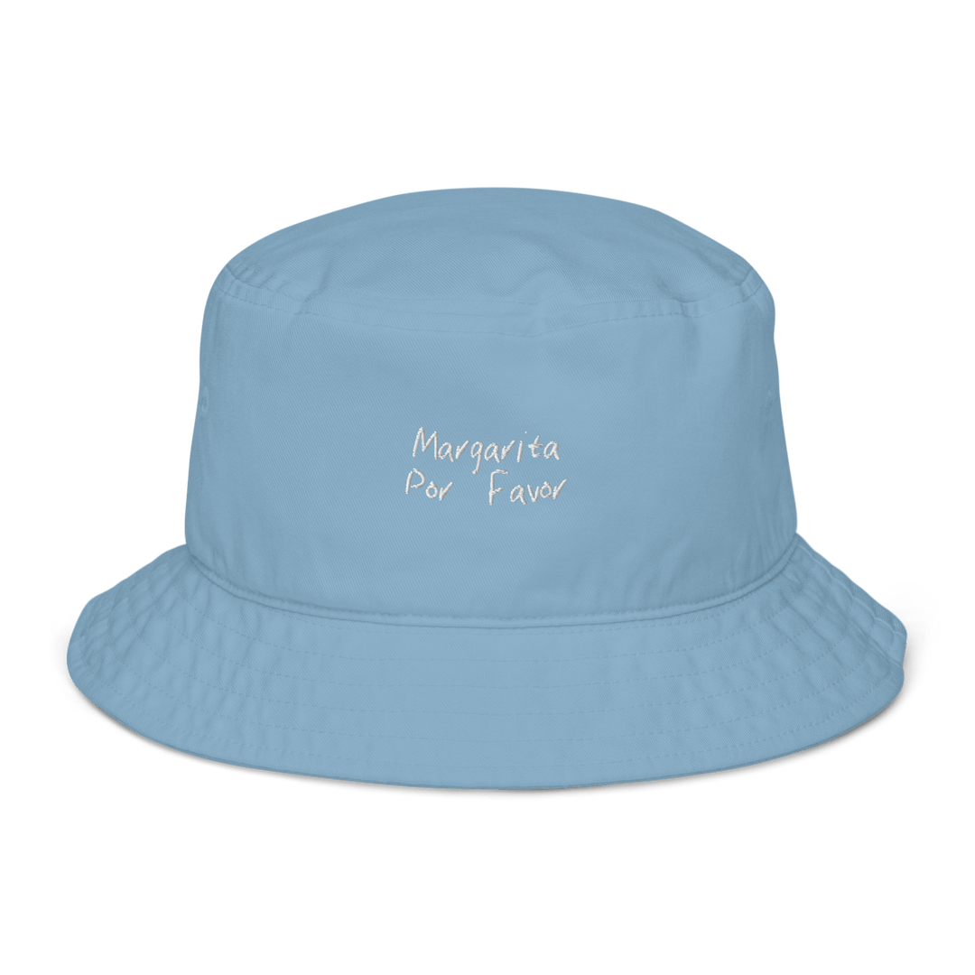 The Margarita Por Favor Organic bucket hat - Slate Blue - Cocktailored