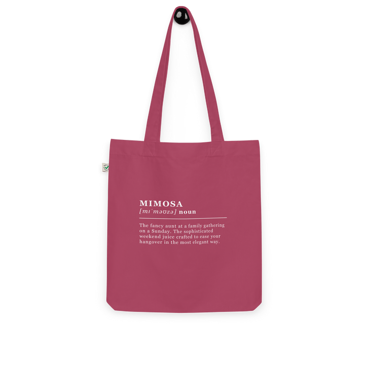 The Mimosa Organic tote bag - Berry - Cocktailored