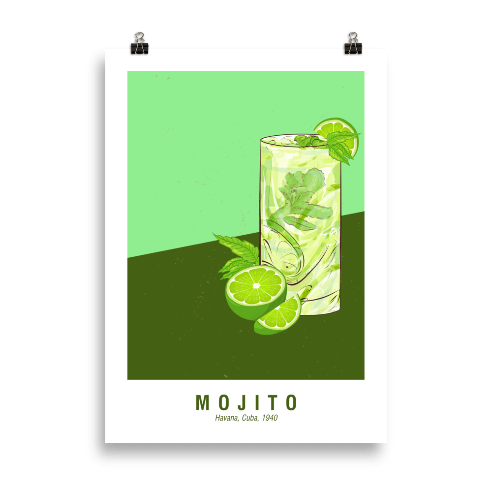 The Mojito Poster - 50x70 cm - Cocktailored