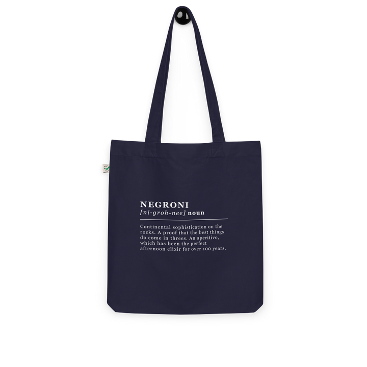The Negroni Organic tote bag - Navy - Cocktailored