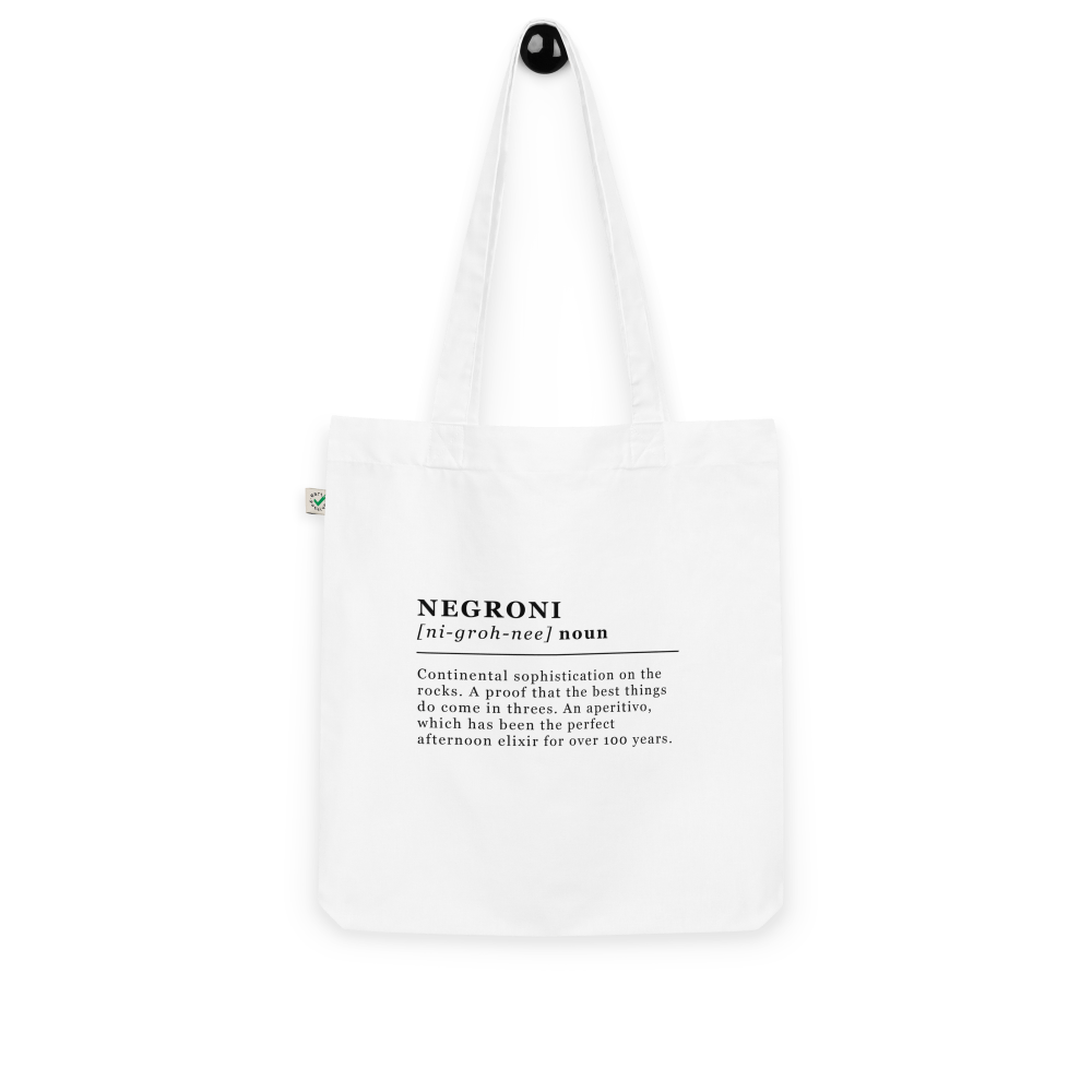 The Negroni Organic tote bag - White - Cocktailored