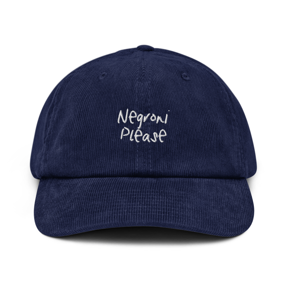 The Negroni Please Corduroy hat - Oxford Navy - Cocktailored