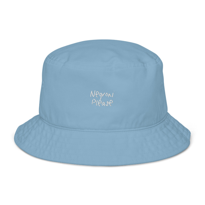 The Negroni Please Organic bucket hat - Slate Blue - Cocktailored