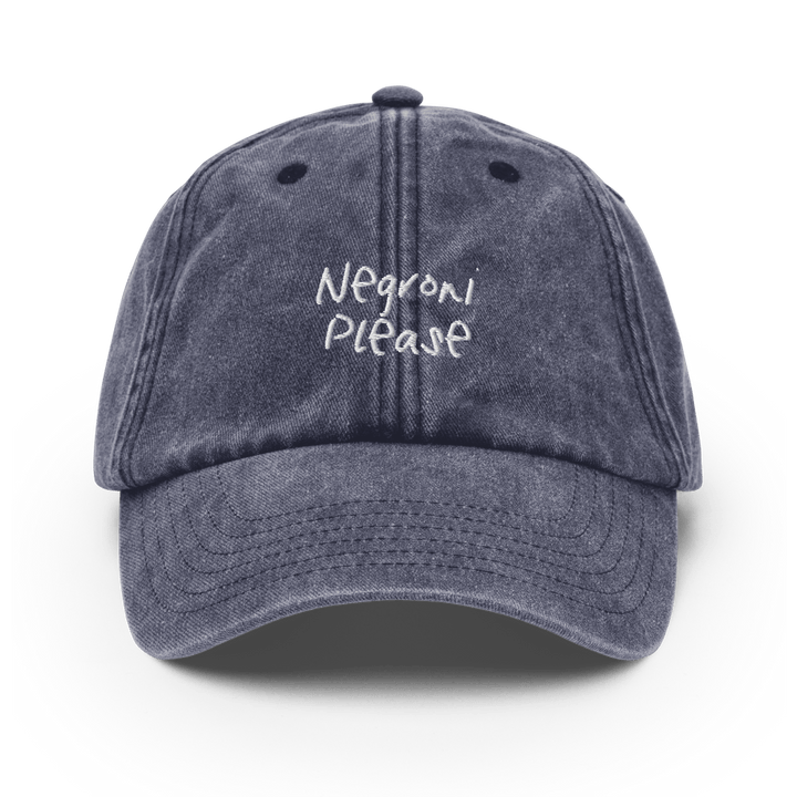 The Negroni Please Vintage Hat - Vintage Denim - Cocktailored