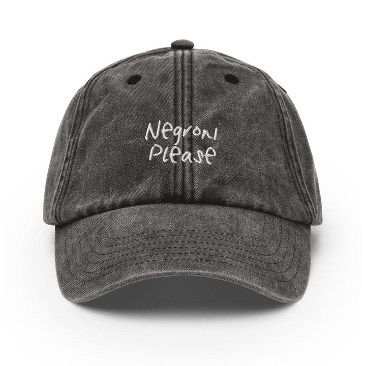 The Negroni Please Vintage Hat - Vintage Black - Cocktailored