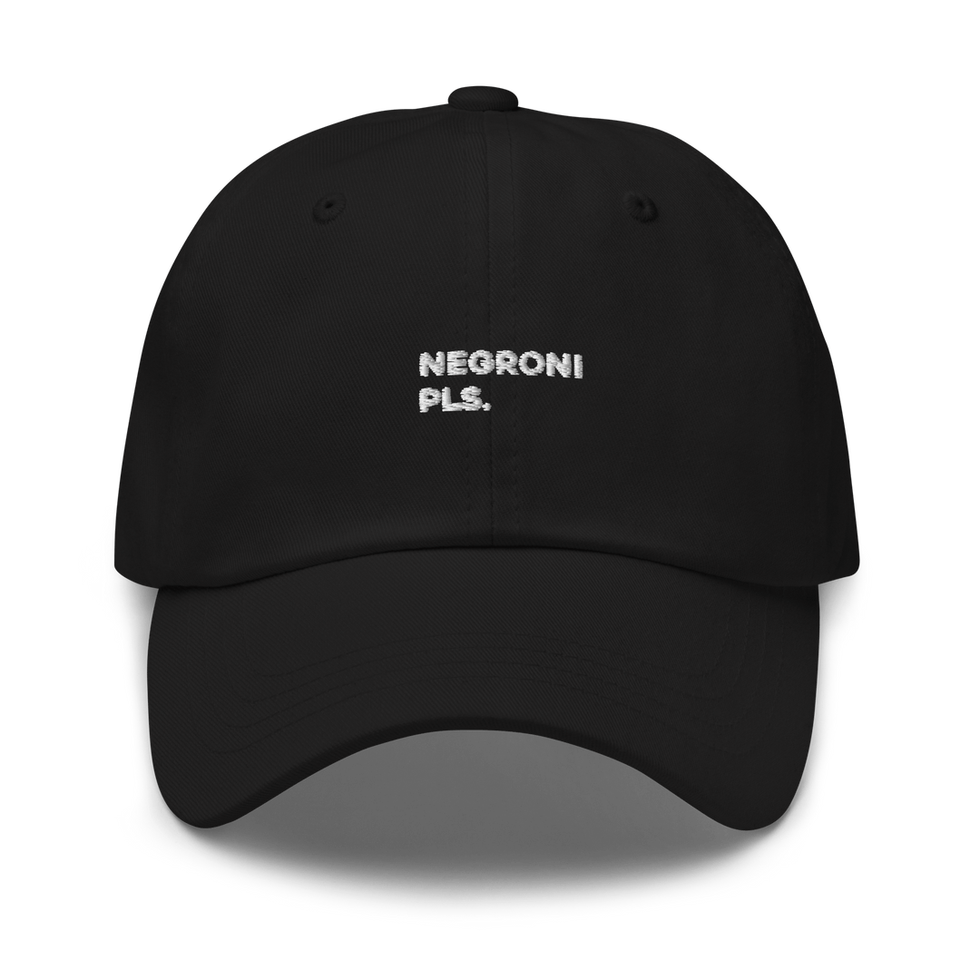 The Negroni Pls. Dad hat - Black - Cocktailored
