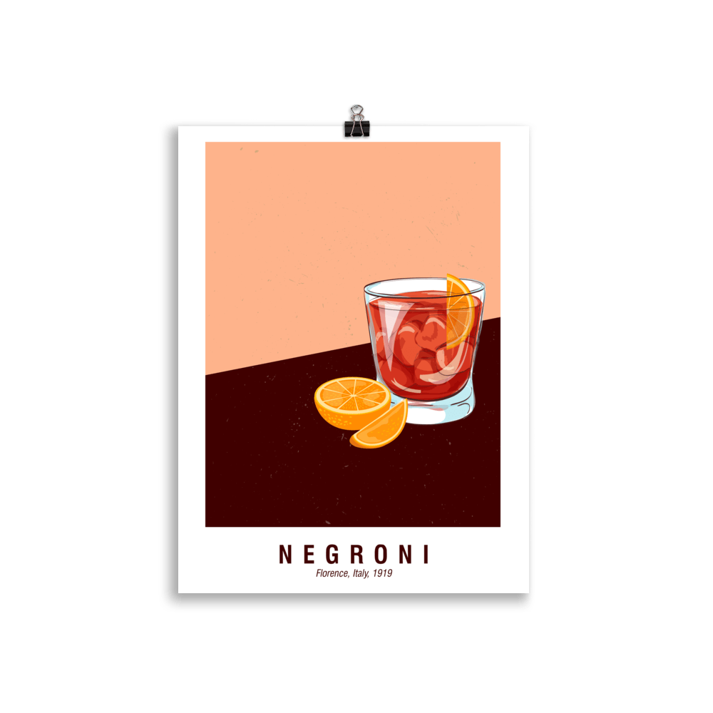The Negroni Poster - 30x40 cm - Cocktailored