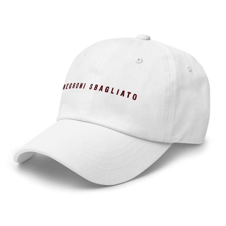The Negroni Sbagliato Dad hat - White - Cocktailored