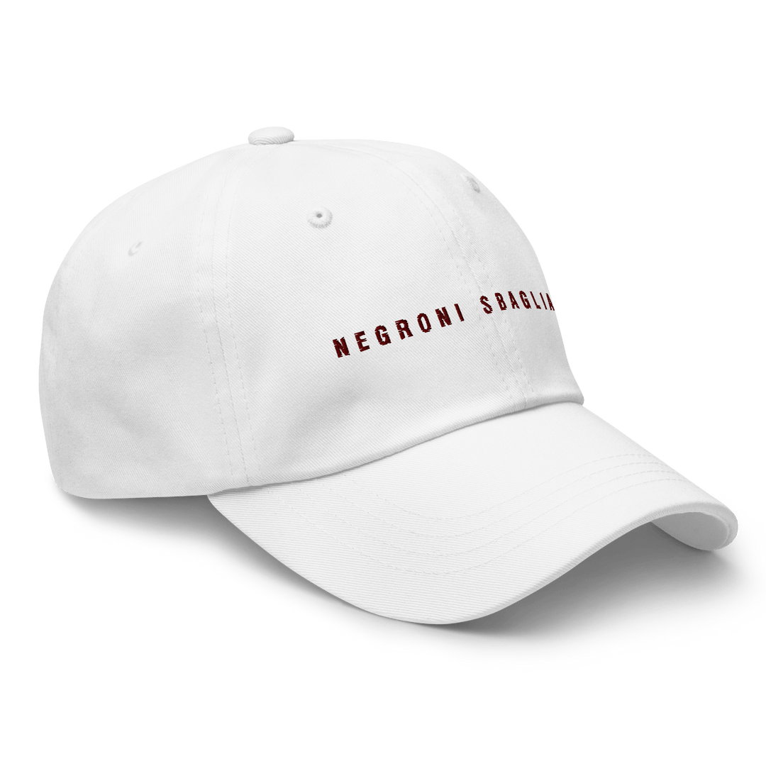 The Negroni Sbagliato Dad hat - White - Cocktailored