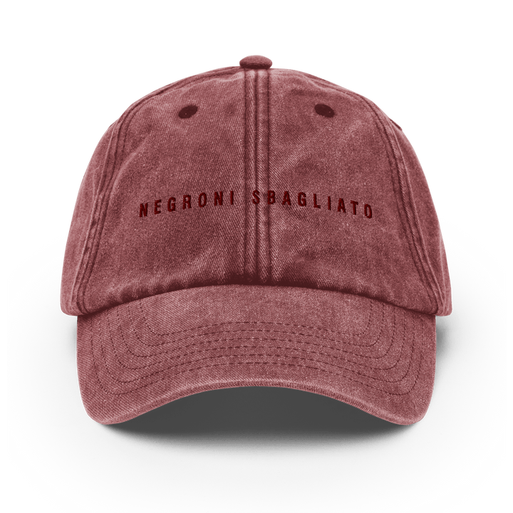 The Negroni Sbagliato Vintage Hat - Vintage Red - Cocktailored