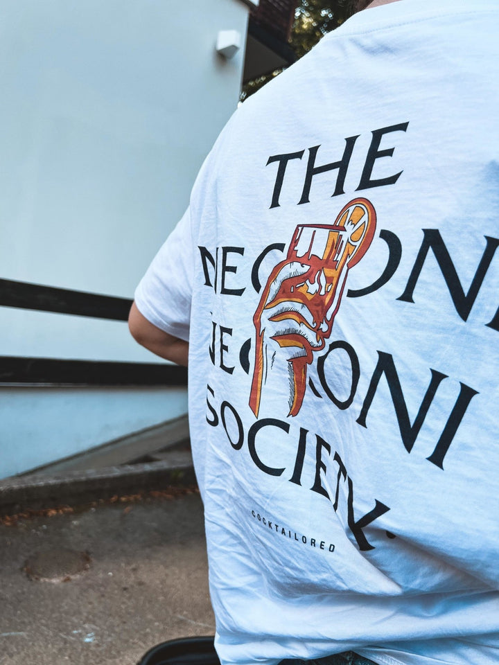 The Negroni Society organic t-shirt - White - Cocktailored