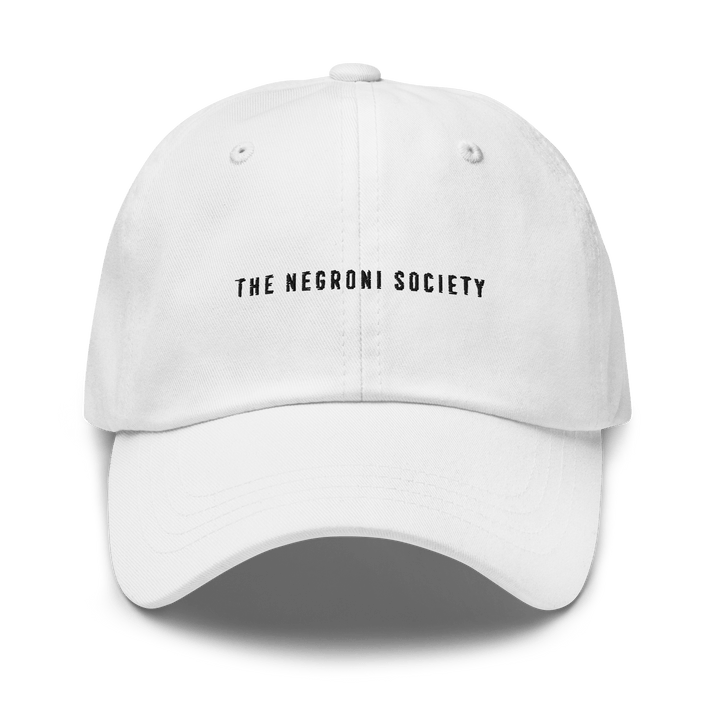 The Negroni Society "The Bar" Dad Hat - White - Cocktailored