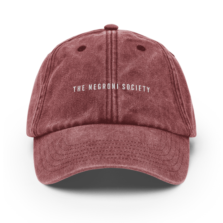 The Negroni Society "The Bar" Vintage Hat - Vintage Red - Cocktailored
