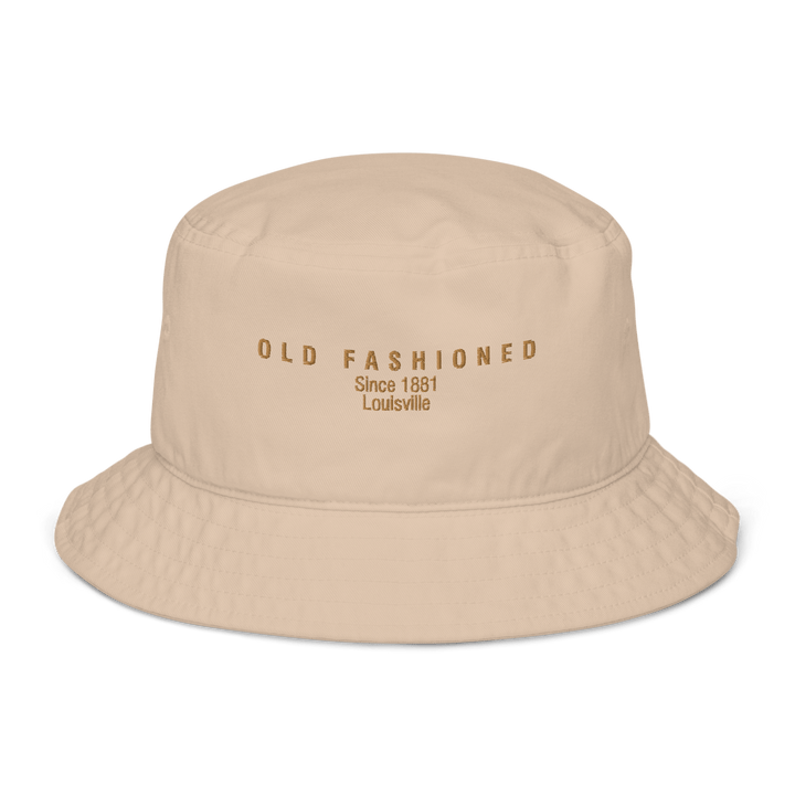 The Old Fashioned 1881 Organic bucket hat - Stone - Cocktailored
