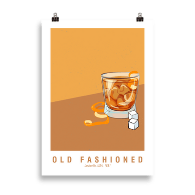 The Old Fashioned Poster - 50x70 cm - - Cocktailored