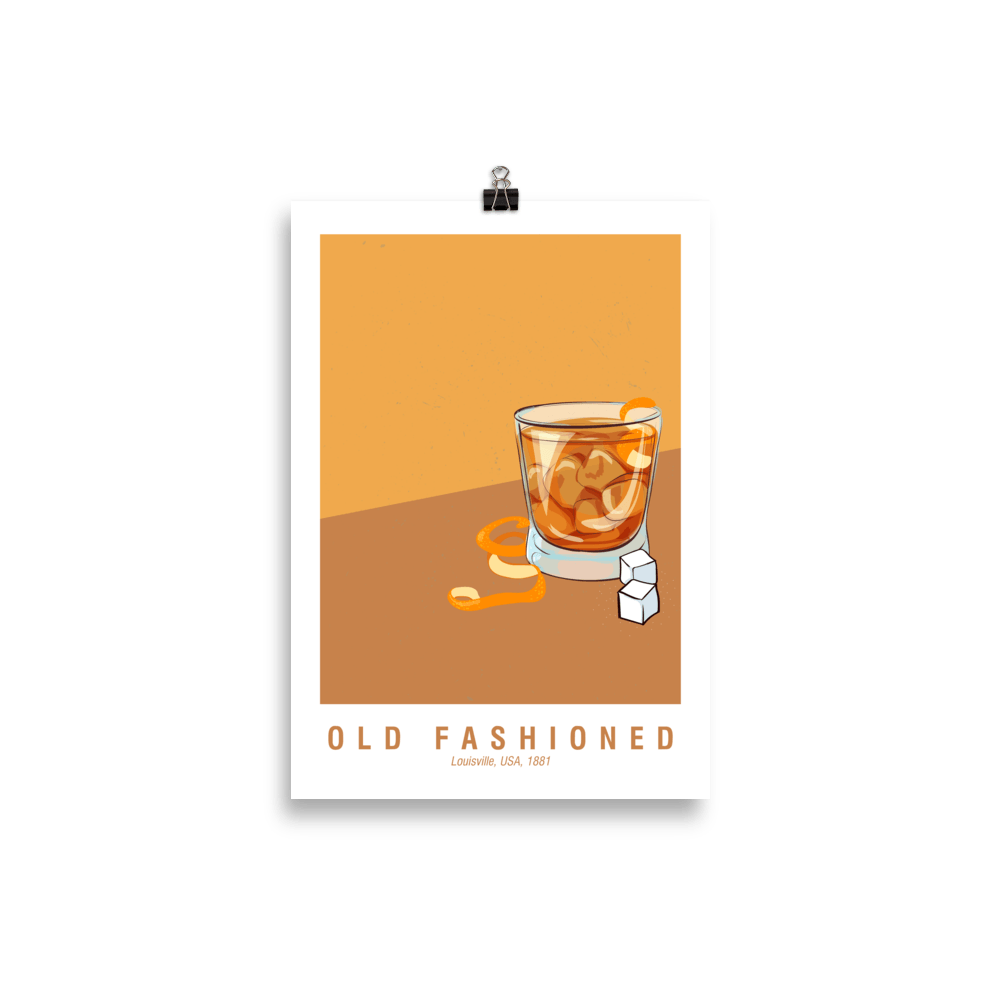 The Old Fashioned Poster - 21x30 cm - Cocktailored
