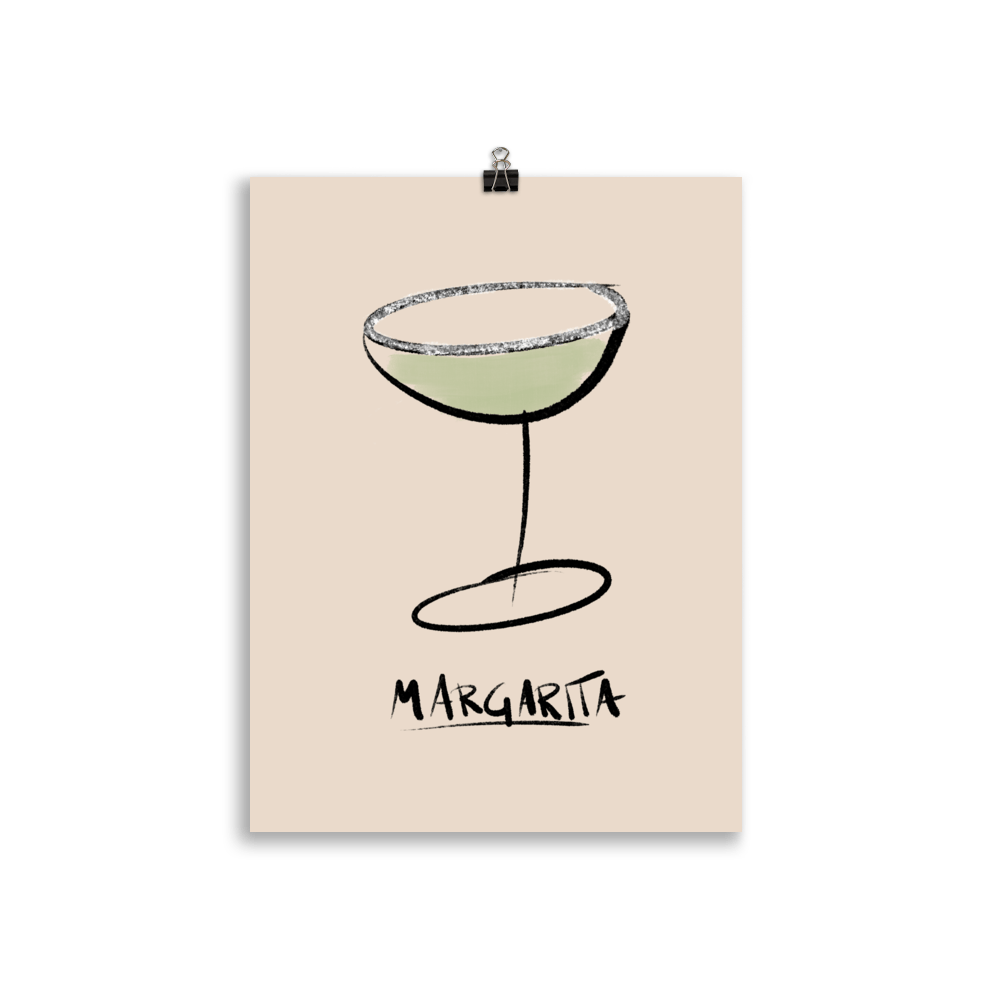 The Painted Margarita Poster - 30x40 cm - Cocktailored