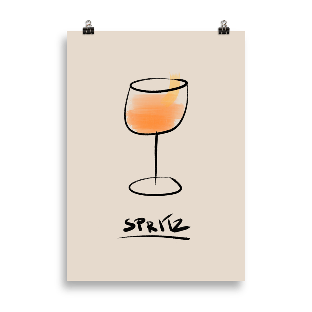 The Painted Spritz Poster - 50x70 cm - Cocktailored