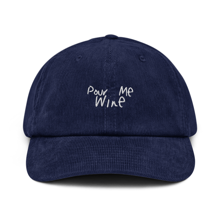 The Pour Me Wine Corduroy Hat - Oxford Navy - Cocktailored