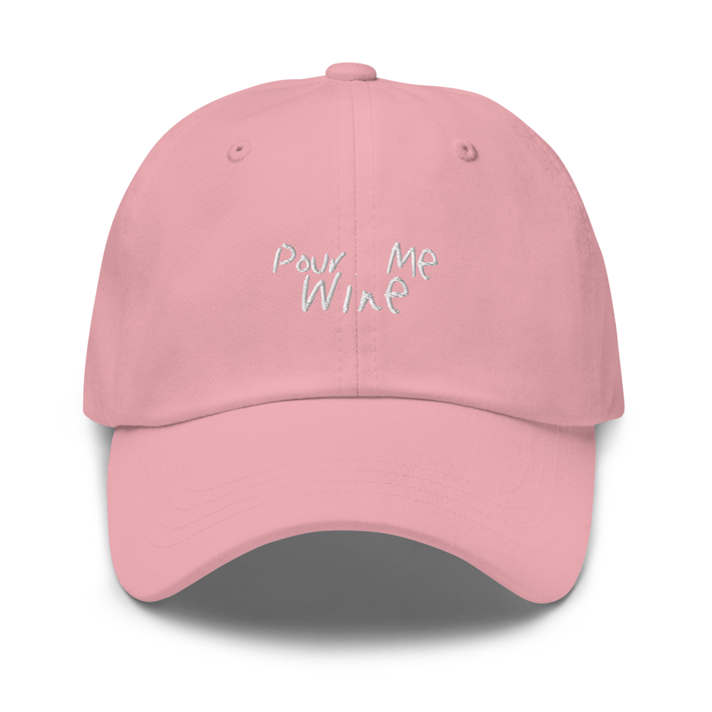 The Pour Me Wine Dad Hat - Pink - Cocktailored