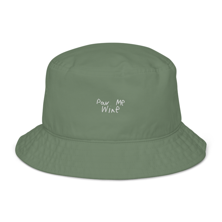 The Pour me Wine Organic bucket hat - Dill - Cocktailored