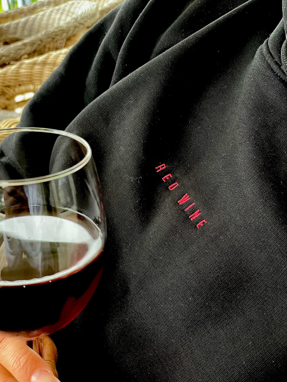 The Red Wine eco hoodie - Desert Dust - Cocktailored