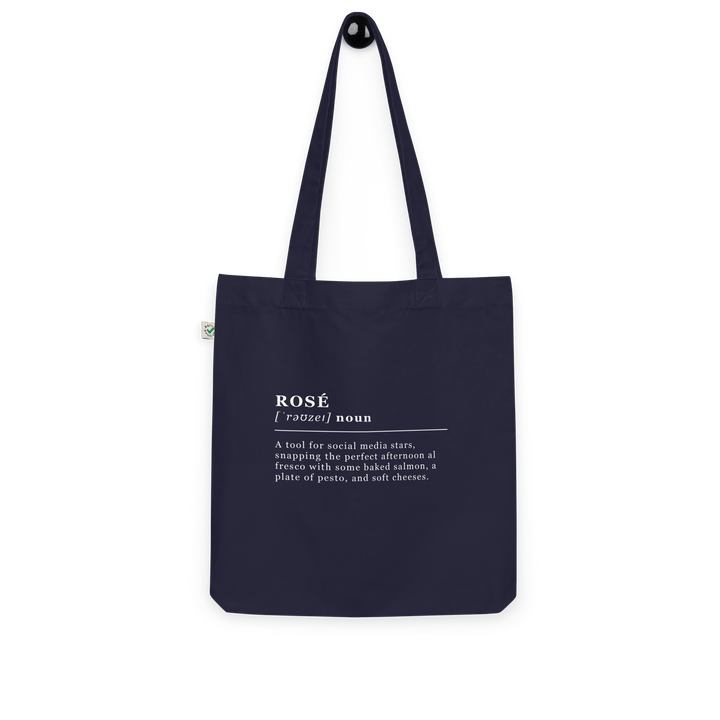 The Rosé Organic tote bag - Navy - Cocktailored