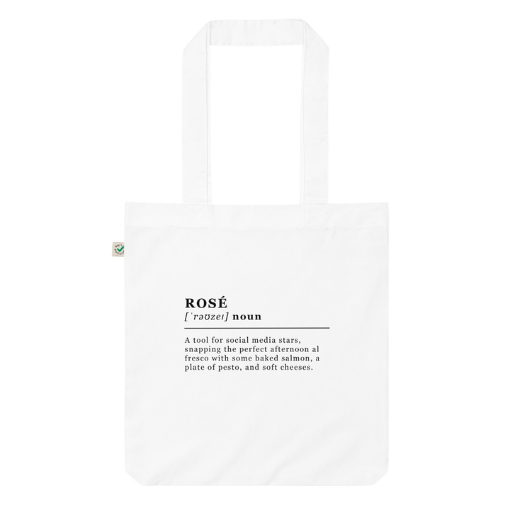 The Rosé Organic tote bag - White - Cocktailored
